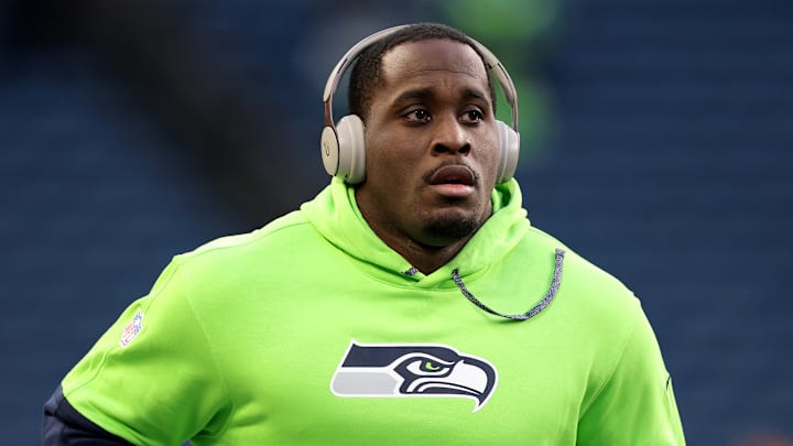 Derick Hall of the Seattle Seahawks