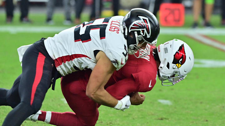 Atlanta Falcons linebacker Kaden Elliss