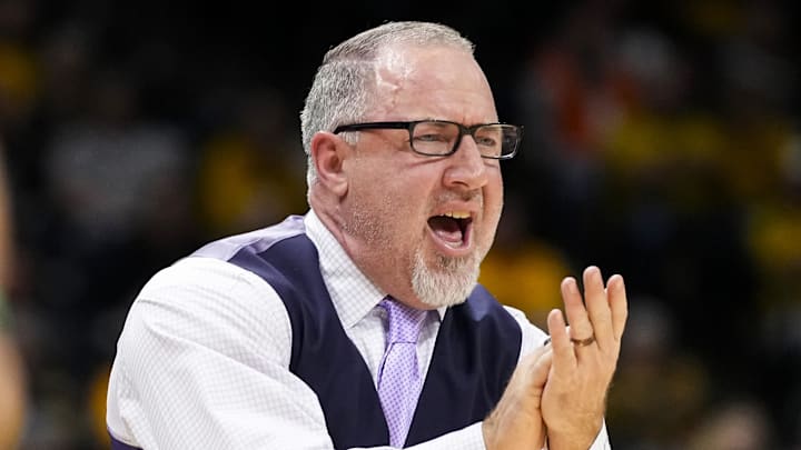Feb 7, 2024; Columbia, Missouri, USA; Texas A&M Aggies head coach Buzz Williams reacts during