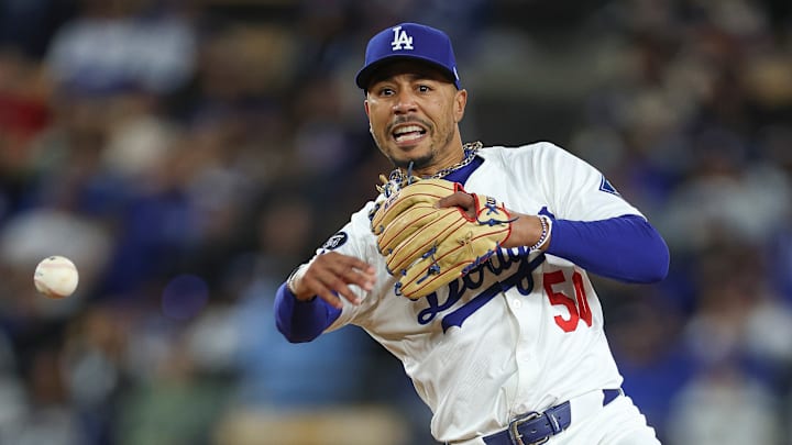 Mookie Betts - Miami Marlins v Los Angeles Dodgers