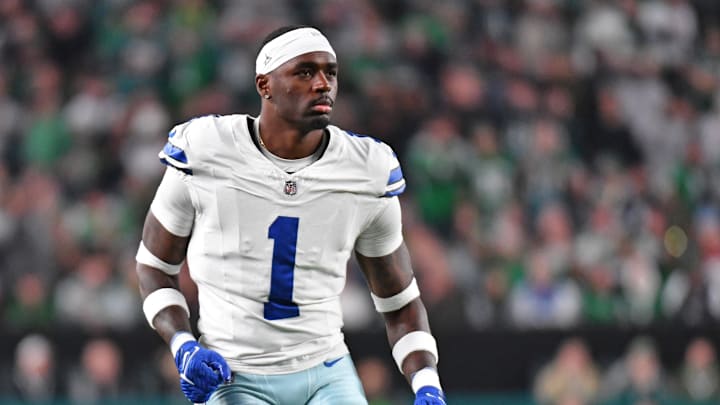 Nov 5, 2023; Philadelphia, Pennsylvania, USA; Dallas Cowboys safety Jayron Kearse (1) against the
