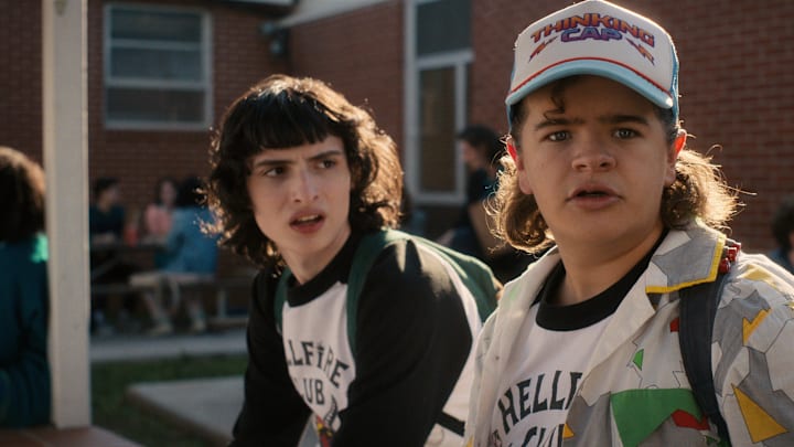 STRANGER THINGS. (L to R) Finn Wolfhard as Mike Wheeler and Gaten Matarazzo as Dustin Henderson in STRANGER THINGS. Cr. Courtesy of Netflix © 2022