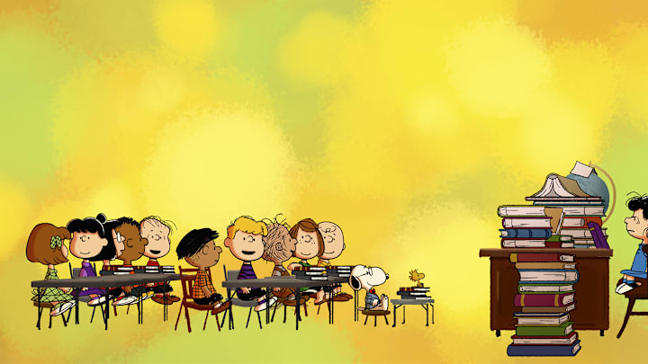 The Peanuts gang in “Lucy’s School,” now streaming on Apple TV+.