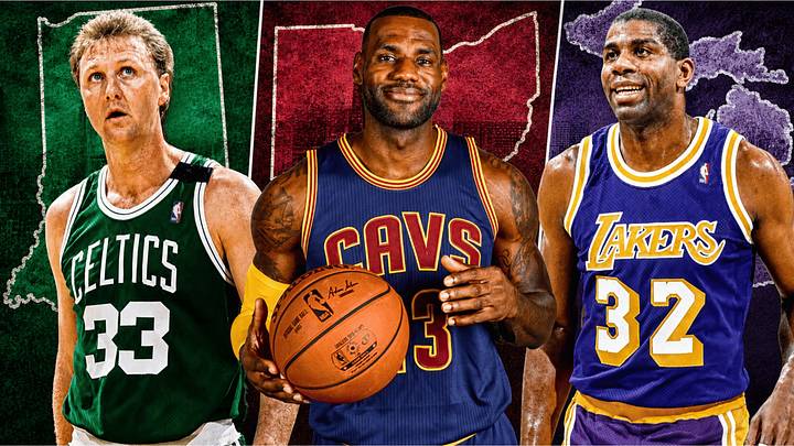 Larry Bird, LeBron James, and Magic Johnson