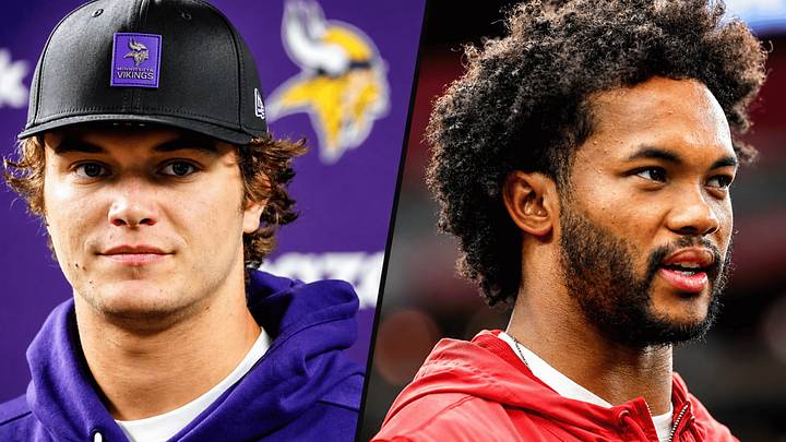 Minnesota Vikings QBs J.J. McCarthy and Kyler Murray Minnesota Vikings QBs J.J. McCarthy and Kyler Murray