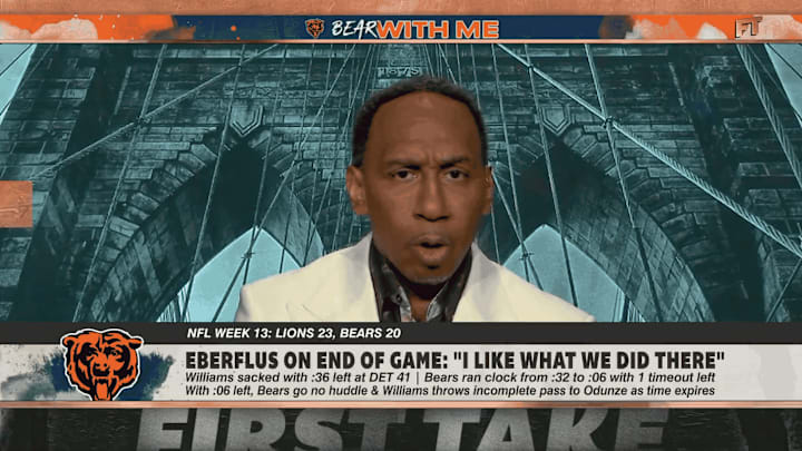 Stephen A. Smith discusses Matt Eberflus on an episode of First Take.