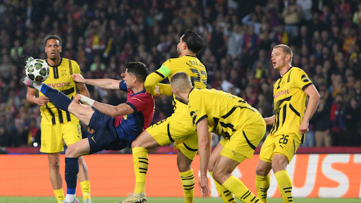FC Barcelona v Borussia Dortmund - UEFA Champions League 2024/25 Quarter Final First Leg