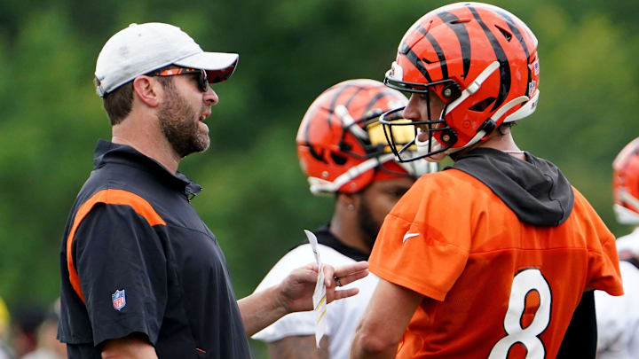 Cincinnati Bengals offensive coordinator Brian Callahan completed an interview with the Titans on Jan. 12.