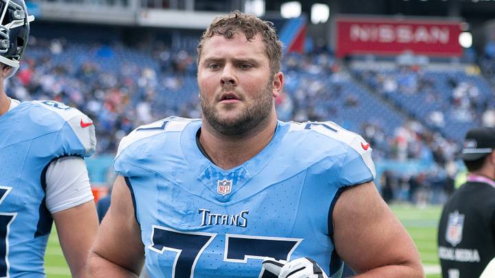 Tennessee Titans offensive tackle Peter Skoronski