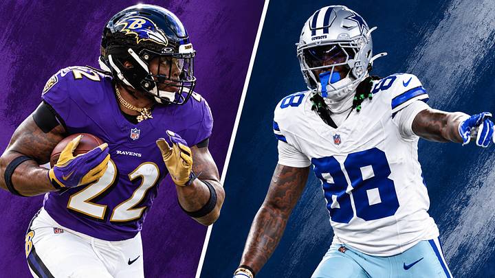 Ravens running back Derrick Henry (left) and Cowboys wide receiver CeeDee Lamb (right) Ravens running back Derrick Henry (left) and Cowboys wide receiver CeeDee Lamb (right)