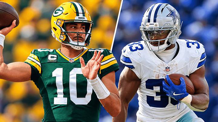 Packers quarterback Jordan Love (left) and Cowboys running back Javonte Williams (right) Packers quarterback Jordan Love (left) and Cowboys running back Javonte Williams (right)