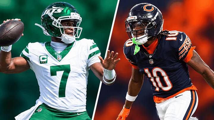 Chicago Bears wide receiver Luther Burden, Jets quarterback Geno Smith