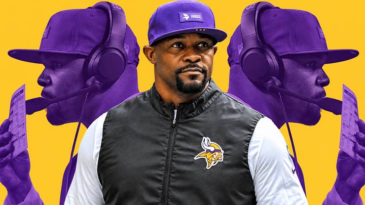 Minnesota Vikings defensive coordinator Brian Flores Minnesota Vikings defensive coordinator Brian Flores