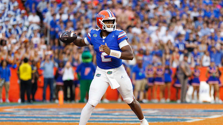 Florida QB DJ Lagway rebounded from a disastrous season with a win over Texas. Florida QB DJ Lagway rebounded from a disastrous season with a win over Texas.