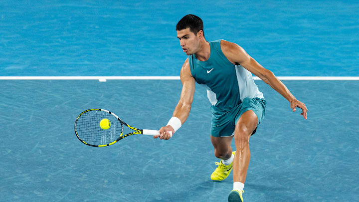 Alcaraz was defeated by Novak Djokovic in the quarterfinals of the Australian Open in 2025. 
