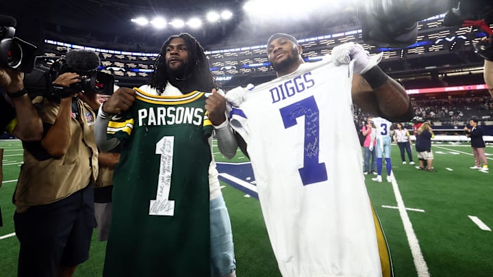 Green Bay Packers defensive end Micah Parsons and Dallas Cowboys cornerback Trevon Diggs. Green Bay Packers defensive end Micah Parsons and Dallas Cowboys cornerback Trevon Diggs.