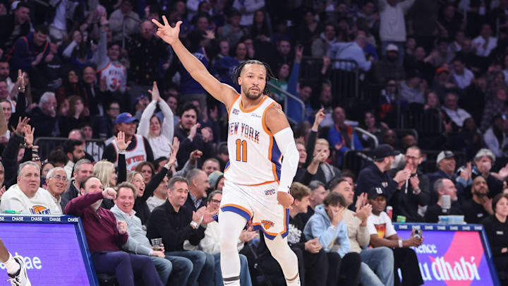 New York Knicks guard Jalen Brunson can help his team secure the three seed today. 