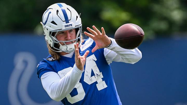 Indianapolis Colts tight end Tyler Warren (84)  is expected to be ready for Week 1 after an injury scare during a joint practice. Robert Goddin-Imagn Images