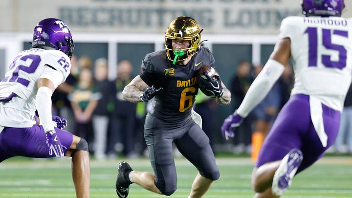 Oct 17, 2026; Waco, Texas, USA; Baylor Bears wide receiver Gavin Freeman Oct 17, 2026; Waco, Texas, USA; Baylor Bears wide receiver Gavin Freeman