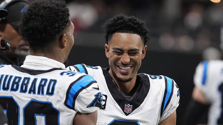 Sep 20, 2026; Atlanta, Georgia, USA; Carolina Panthers quarterback Bryce Young (9) looks on during the fourth quarter against the Atlanta Falcons at Mercedes-Benz Stadium. Mandatory Credit: Dale Zanine-Imagn Images Sep 20, 2026; Atlanta, Georgia, USA; Carolina Panthers quarterback Bryce Young (9) looks on during the fourth quarter against the Atlanta Falcons at Mercedes-Benz Stadium. Mandatory Credit: Dale Zanine-Imagn Images