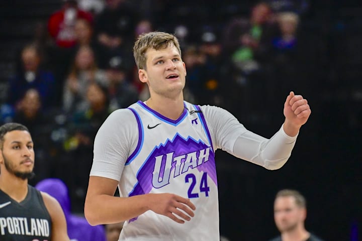 Utah Jazz center Walker Kessler Utah Jazz center Walker Kessler