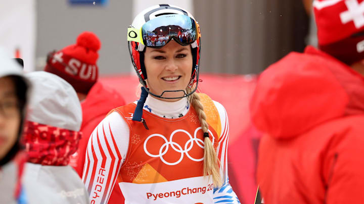 Feb 22, 2018; Pyeongchang, South Korea; Lindsey Vonn (USA) walks off the course after competing in the women's alpine combined slalom event during the Pyeongchang 2018 Olympic Winter Games at Jeongseon Alpine Centre. Mandatory Credit: Jeff Swinger-Imagn Images Feb 22, 2018; Pyeongchang, South Korea; Lindsey Vonn (USA) walks off the course after competing in the women's alpine combined slalom event during the Pyeongchang 2018 Olympic Winter Games at Jeongseon Alpine Centre. Mandatory Credit: Jeff Swinger-Imagn Images