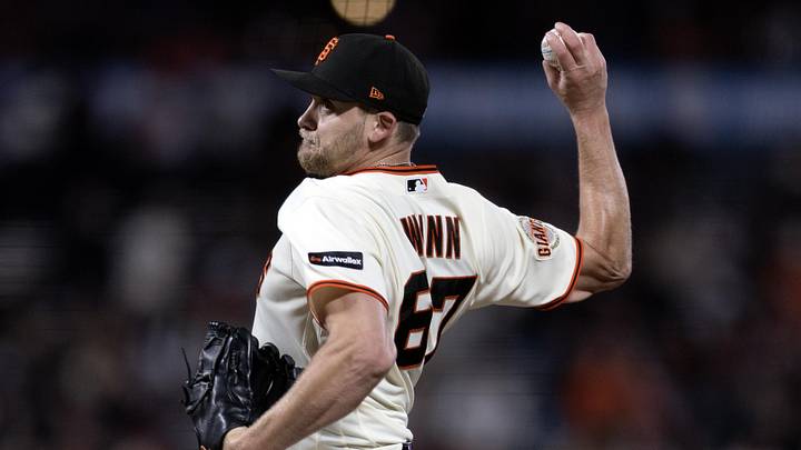 San Francisco Giants pitcher Keaton Winn. San Francisco Giants pitcher Keaton Winn.