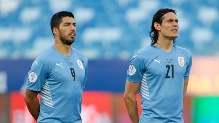 Uruguays Altmeister: Luis Suarez (l.) & Edinson Cavani