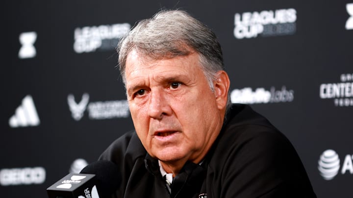 Inter Miami manager Tata Martino addresses the media before Friday's Leagues Cup clash against Charlotte FC.