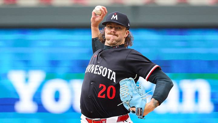 May 21, 2025; Minneapolis, Minnesota, USA; Minnesota Twins starting pitcher Chris Paddack (20) delivers a pitch against the Cleveland Guardians in the first inning during game two of a doubleheader at Target Field. Mandatory Credit: Matt Krohn-Imagn Images May 21, 2025; Minneapolis, Minnesota, USA; Minnesota Twins starting pitcher Chris Paddack (20) delivers a pitch against the Cleveland Guardians in the first inning during game two of a doubleheader at Target Field. Mandatory Credit: Matt Krohn-Imagn Images