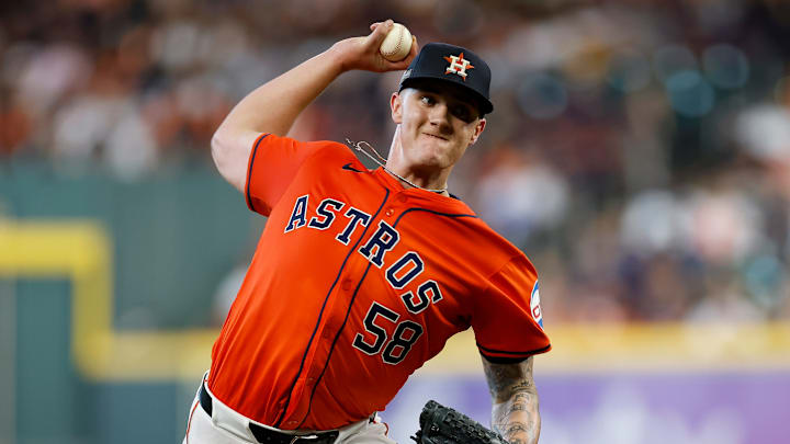 Houston Astros pitcher Hunter Brown
