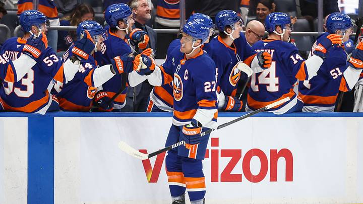 Dec 27, 2025; Elmont, New York, USA; New York Islanders left wing Anders Lee (27) at UBS Arena. Mandatory Credit: Wendell Cruz-Imagn Images Dec 27, 2025; Elmont, New York, USA; New York Islanders left wing Anders Lee (27) at UBS Arena. Mandatory Credit: Wendell Cruz-Imagn Images
