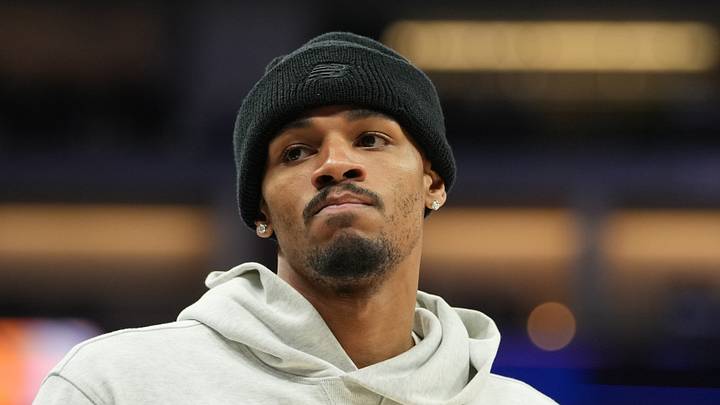 Apr 3, 2026; Sacramento, California, USA; New Orleans Pelicans guard Dejounte Murray (5) during the third quarter against the Sacramento Kings at Golden 1 Center. Mandatory Credit: Darren Yamashita-Imagn Images Apr 3, 2026; Sacramento, California, USA; New Orleans Pelicans guard Dejounte Murray (5) during the third quarter against the Sacramento Kings at Golden 1 Center. Mandatory Credit: Darren Yamashita-Imagn Images