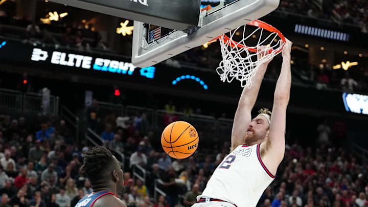 Gonzaga Bulldogs forward Drew Timme. Gonzaga Bulldogs forward Drew Timme.