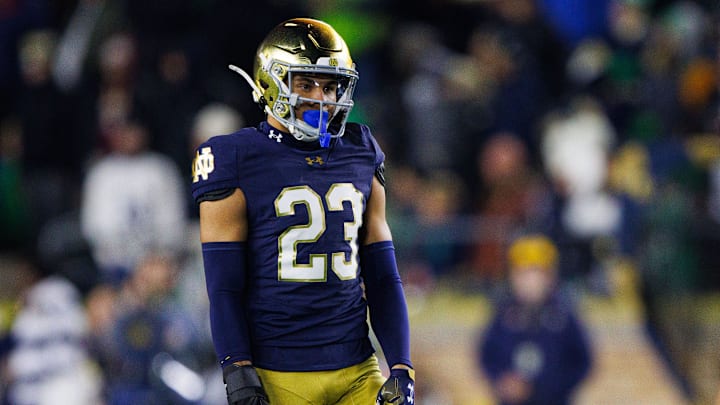 Notre Dame safety Kennedy Urlacher played in 14 games as a freshman.