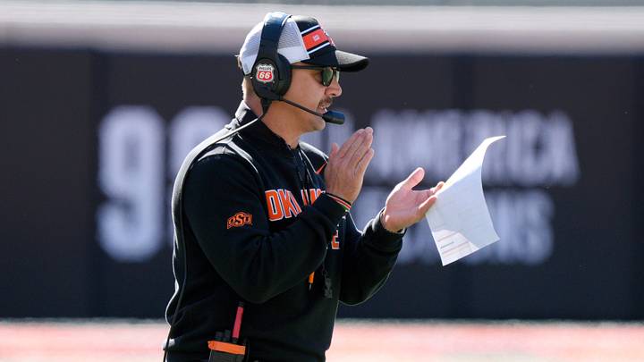 Oklahoma State coach Eric Morris.