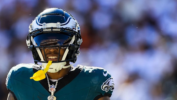 Philadelphia Eagles wide receiver DeVonta Smith. Philadelphia Eagles wide receiver DeVonta Smith.