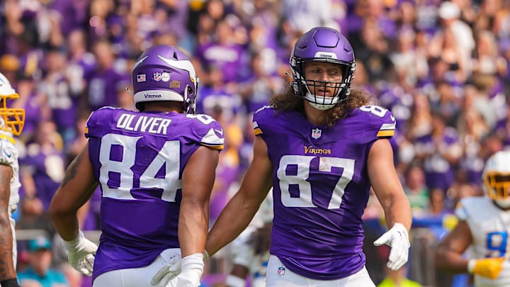 Josh Oliver and T.J. Hockenson