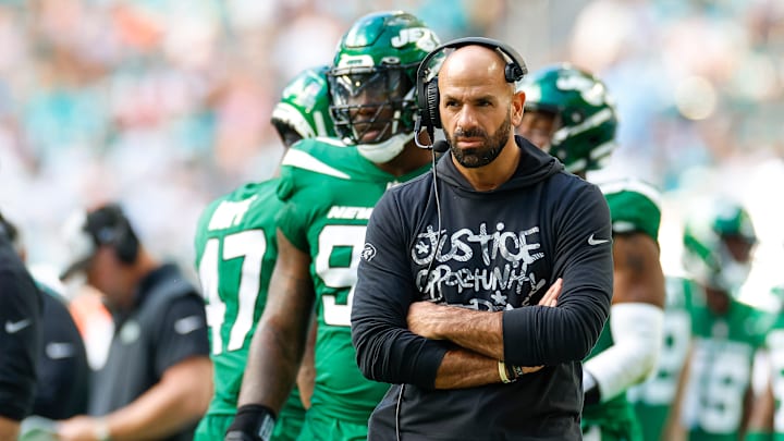 New York Jets head coach Robert Saleh