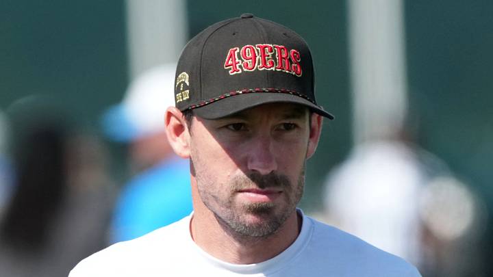 San Francisco 49ers offensive coordinator Klay Kubiak San Francisco 49ers offensive coordinator Klay Kubiak