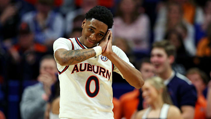 Auburn Tigers freshman guard Tahaad Pettiford led all scorers with 23 in Auburn's win over Creighton in the NCAA Tournament.