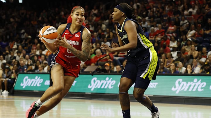 Washington Mystics forward Shakira Austin, who played her high school basketball at James Monroe High School in Virginia, was named WNBA Player of the Week