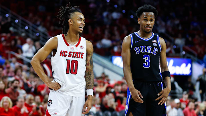 Mar 4, 2024; Raleigh, North Carolina, USA; North Carolina State Wolfpack guard Breon Pass (10)