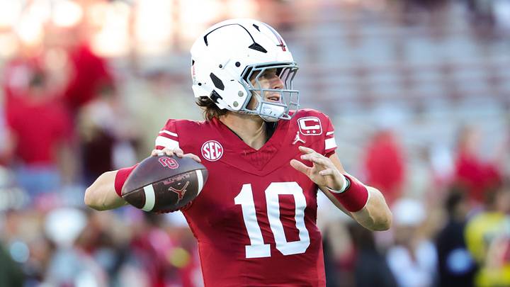The Oklahoma Sooners and quarterback John Mateer are favored in Week 8. The Oklahoma Sooners and quarterback John Mateer are favored in Week 8.
