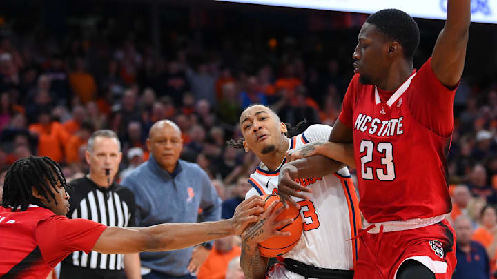 Syracuse basketball sophomore point guard Judah Mintz is highly ranked on a national scale in getting to the free-throw line.