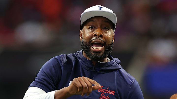 Jackson State head coach TC Taylor spoke about Deion Sanders' message to him ahead of the Celebration Bowl