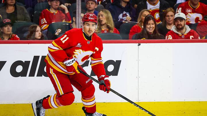 Mikael Backlund of the Calgary Flames