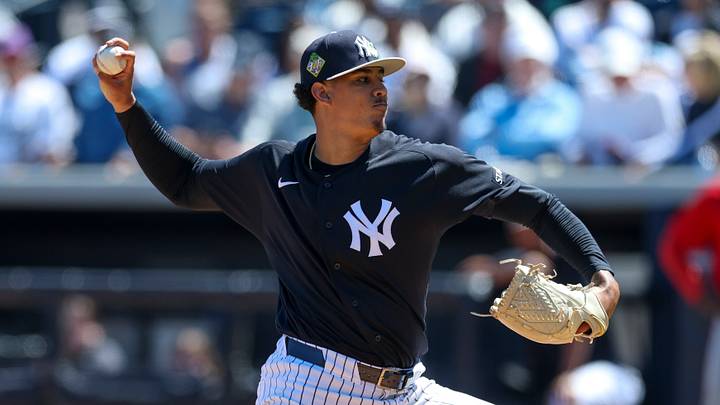New York Yankees minor-league prospect Carlos Lagrange could find himself on the postseason roster. New York Yankees minor-league prospect Carlos Lagrange could find himself on the postseason roster.