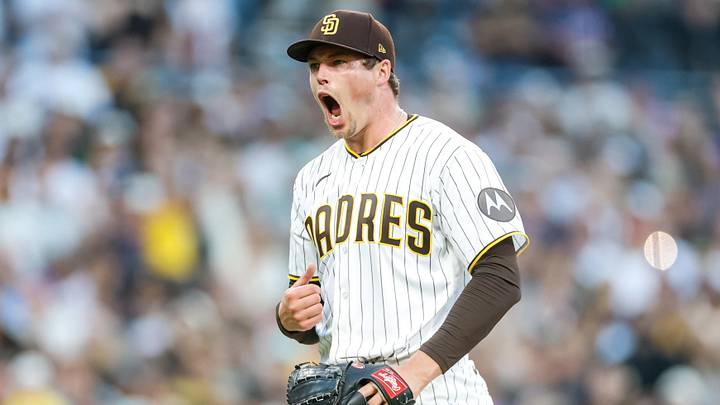 May 9, 2026; San Diego, California, USA; San Diego Padres relief pitcher Mason Miller (22) celebrates after defeating the St. Louis Cardinals at Petco Park. Mandatory Credit: David Frerker-Imagn Images May 9, 2026; San Diego, California, USA; San Diego Padres relief pitcher Mason Miller (22) celebrates after defeating the St. Louis Cardinals at Petco Park. Mandatory Credit: David Frerker-Imagn Images