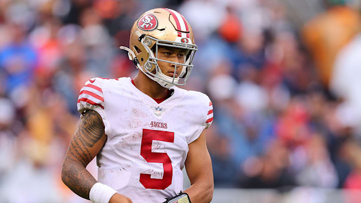 San Francisco 49ers quarterback Trey Lance (5)